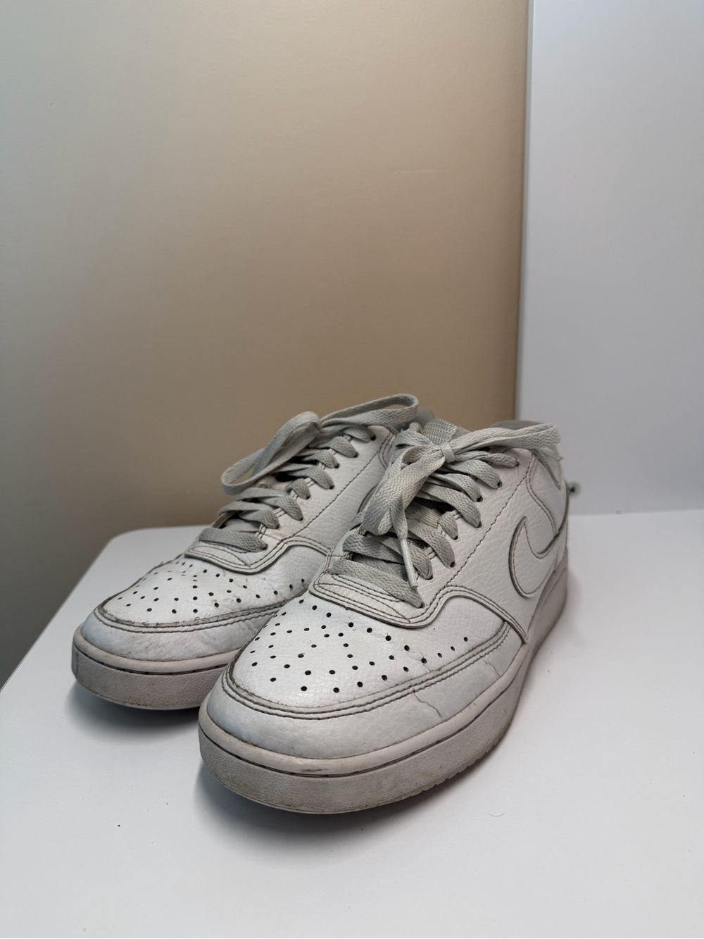 Nike Women’s White Low-Top Leather Sneakers